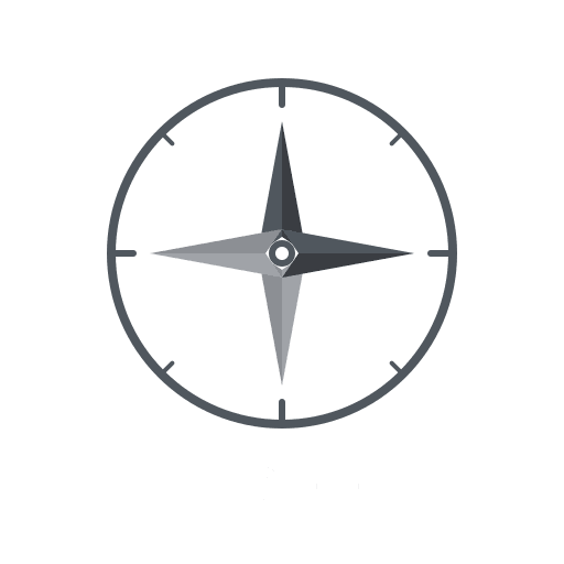 LotFlux Free tier badge — gray compass rose icon