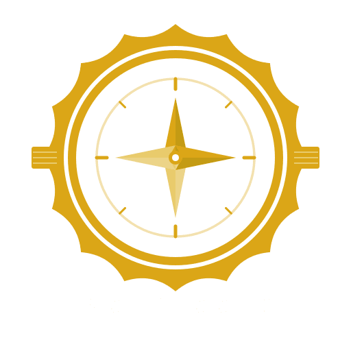 LotFlux Preferred tier badge — gold compass rose in scalloped seal